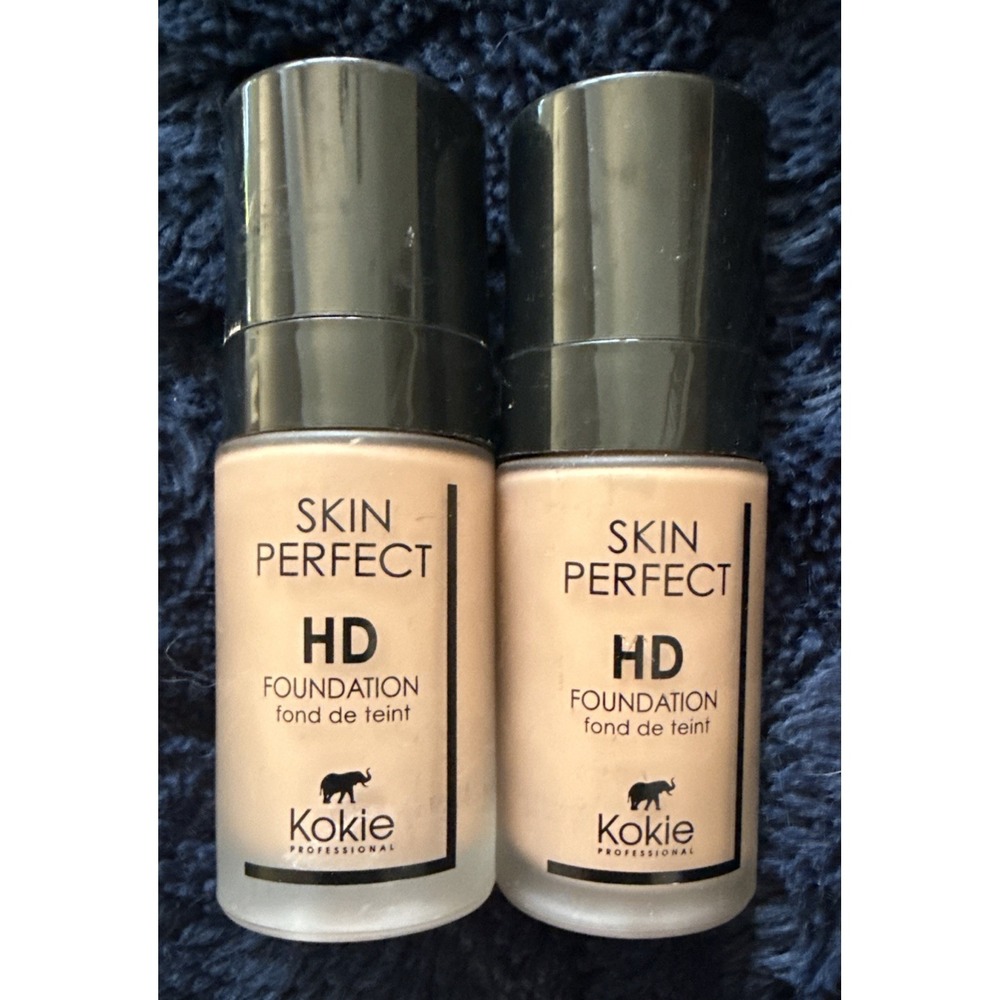 Kokie Skin Perfect HD Foundation 45c Lot Of 2 New HF733